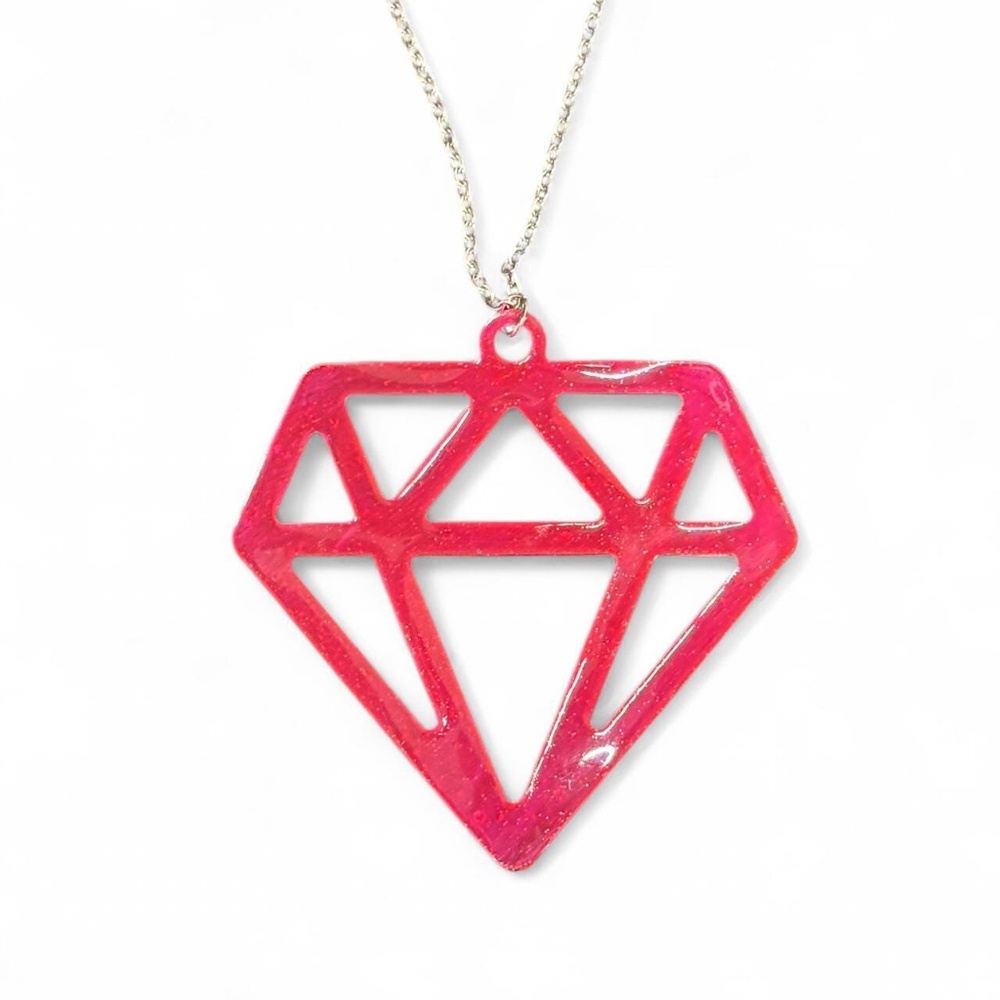 handmade custom scene diamond necklace!